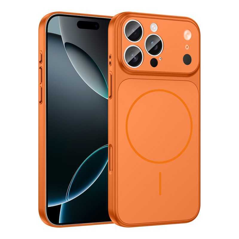 Cover iPhone 17 Pro/ Pro Max arancione MagSafe Anti-Shock con Protezione Fotocamera