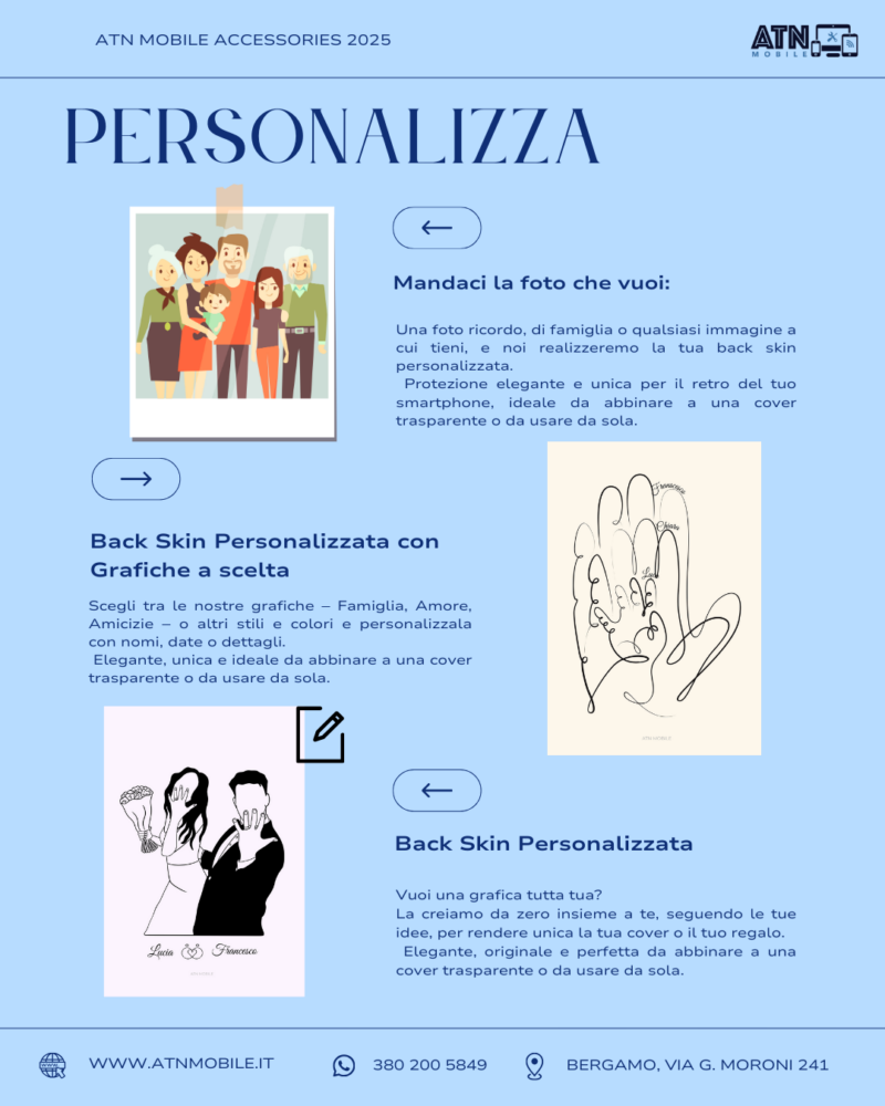 Box Premium Personalizzata – Cover/Pellicola Retro, cordino e accessorio.